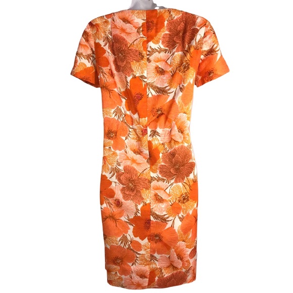 Retro 1960’s Jackie O Style Classy Floral Dress - Picture 4 of 11